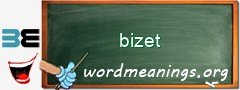 WordMeaning blackboard for bizet